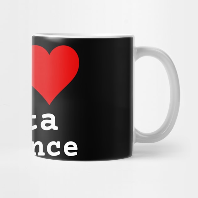 I Love Data Science | Stylized Heart Logo White by aRtVerse